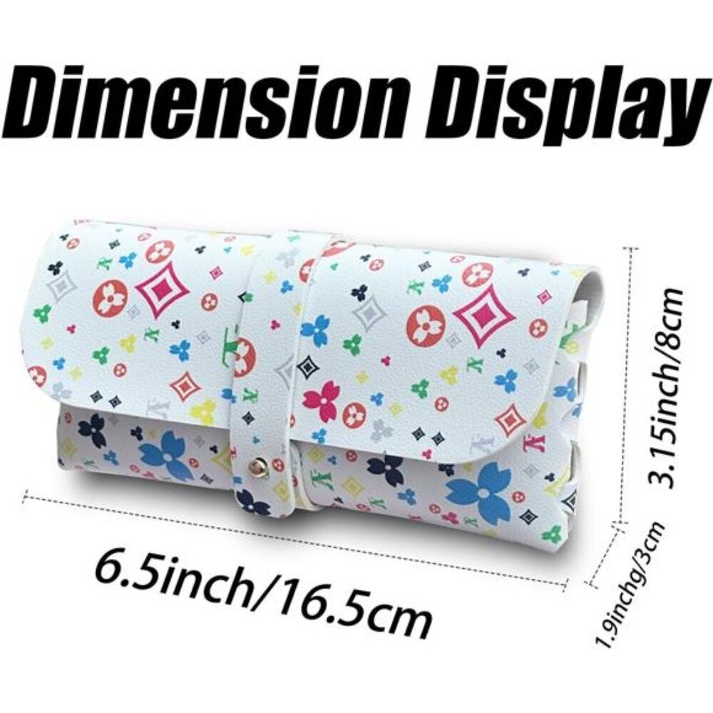 Glasses Storage Bag for Travel Soft Sunglasses Pouch Fashion Accessory - Picture 3 of 5